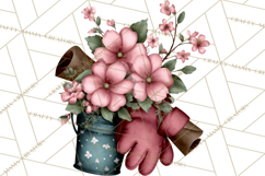 Garden Letters Clipart, Printable Envelope PNG, Romantic Product Image 3