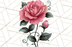 Garden Letters Clipart, Printable Envelope PNG, Romantic Product Image 4