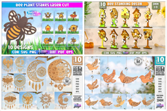 Garden &amp; Outdoor Decor Mega Bundle Laser Cut | Home Decor Product Image 4