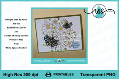 Garden of Daisy Doodles PNG Printable, Flower Digi Stamp Product Image 7