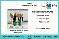 Garden Paper Purse and Tools, Gift Box Seed Packets Product Image 4