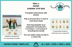 Garden Paper Purse and Tools, Gift Box Seed Packets Product Image 5