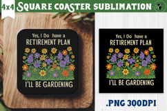 Square Coaster | Garden Design | Gardening Product Image 1