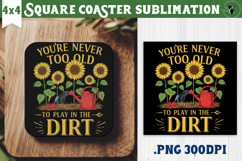 Square Coaster | Garden Design | Gardening Product Image 1