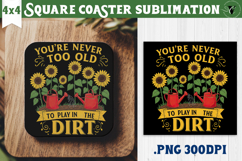 Square Coaster | Garden Design | Gardening Product Image 1