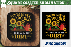 Square Coaster | Garden Design | Gardening Product Image 1