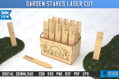 Garden Stakes Laser Cut Bundle, Wooden Plant Markers SVG Product Image 12