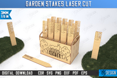 Garden Stakes Laser Cut Bundle, Wooden Plant Markers SVG Product Image 4