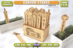 Garden Stakes Laser Cut Bundle, 3D Garden Stakes Holder SVG Product Image 6