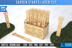 Garden Stakes Laser Cut Bundle, Wooden Plant Markers SVG Product Image 7