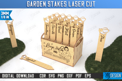 Garden Stakes Laser Cut Bundle, Wooden Plant Markers SVG Product Image 8
