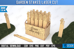 Garden Stakes Laser Cut Bundle, Wooden Plant Markers SVG Product Image 9