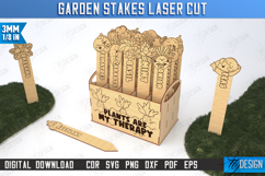 Garden Stakes Laser Cut Bundle, Wooden Plant Markers SVG Product Image 10