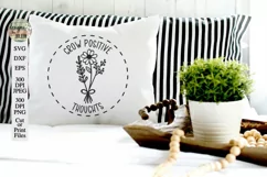 Grow Positive Thoughts SVG | Wildflower SVG Product Image 3