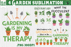 Garden sublimation design | Gardening clipart Product Image 1