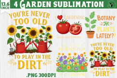 Garden sublimation design | Gardening clipart Product Image 1