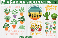 Garden sublimation design | Gardening clipart Product Image 1