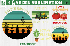 Garden sublimation design | Gardening clipart Product Image 1