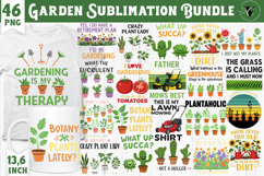 Funny Garden sublimation bundle | Gardening cliparts Product Image 1