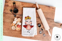 kitchen napkin with a cute ladybug png