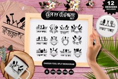 Garden Tool Split Monogram Clipart Set Product Image 1