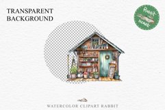Garden Whimsical Shed Floral Clipart PNG Scrapbooking Files Watercolor Transparent wedding invitation shirt designs sublimation printable bloom architecture watercolor Whimsical Shed Garden Floral flowers shop clipart, sublimation nursery, collage files