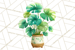 Whimsical Flowers &amp; Plants Clip Art PNG, Garden Floral Png Product Image 3