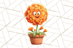 Whimsical Flowers &amp; Plants Clip Art PNG, Garden Floral Png Product Image 4