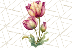 Whimsical Flowers &amp; Plants Clip Art PNG, Garden Floral Png Product Image 5