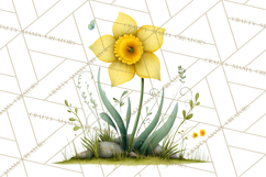 Whimsical Flowers &amp; Plants Clip Art PNG, Garden Floral Png Product Image 3