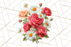 Whimsical Flowers &amp; Plants Clip Art PNG, Garden Floral Png Product Image 5