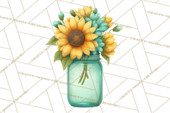 Whimsical Flowers &amp; Plants Clip Art PNG, Garden Floral Png Product Image 4