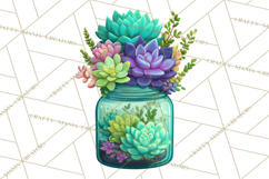 Whimsical Flowers &amp; Plants Clip Art PNG, Garden Floral Png Product Image 5