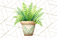Whimsical Flowers &amp; Plants Clip Art PNG, Garden Floral Png Product Image 4