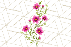 Whimsical Flowers &amp; Plants Clip Art PNG, Garden Floral Png Product Image 3