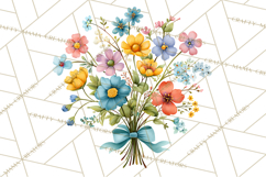 Whimsical Flowers &amp; Plants Clip Art PNG, Garden Floral Png Product Image 4