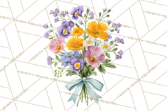 Whimsical Flowers &amp; Plants Clip Art PNG, Garden Floral Png Product Image 5