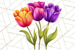 Whimsical Flowers &amp; Plants Clip Art PNG, Garden Floral Png Product Image 2