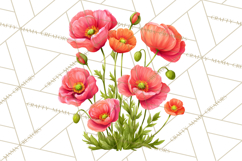 Whimsical Flowers &amp; Plants Clip Art PNG, Garden Floral Png Product Image 3