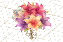 Whimsical Flowers &amp; Plants Clip Art PNG, Garden Floral Png Product Image 4