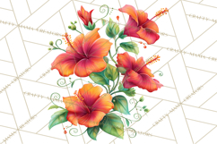 Whimsical Flowers &amp; Plants Clip Art PNG, Garden Floral Png Product Image 4