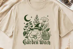 Garden Witch SVG PNG, Frog Witch Poisonous Plant Botanical Product Image 2
