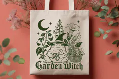 Garden Witch SVG PNG, Frog Witch Poisonous Plant Botanical Product Image 3