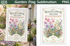 Wildflower Seeds Flag | Cottage Garden Sublimation Product Image 1