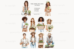 GlamArtZhanna, Gardening clipart, Gardening png, Garden clipart, Spring Garden image, Spring Garden png, Spring clip art, gardener clipart, gardener png, Cottage Garden png, Summer Garden png, Black Girl Gardener, Gardening Graphics, seedling clipart