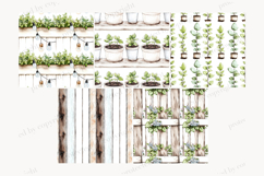 GlamArtZhanna, Gardening paper, Gardening pattern, Gardening background, Spring digital paper, Spring pattern, Spring background, Spring Garden paper, Gardening Graphics, seedling paper, seedling pattern, Summer Garden paper, Garden digital paper, Garden 