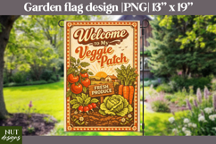 Welcome garden flag Garden quotes Retro garden sign Product Image 1