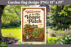 Welcome garden flag Garden quotes Retro garden sign Product Image 1