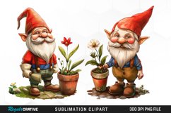 Gardening Gnome Image Clipart Product Image 1