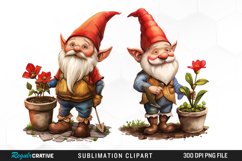 Gardening Gnome Graphics Clipart Product Image 1